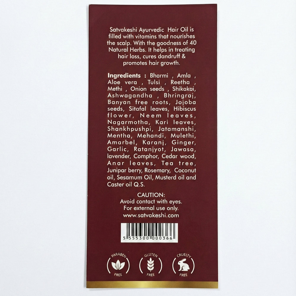 Satvakeshi Ayurvedic Hair Oil