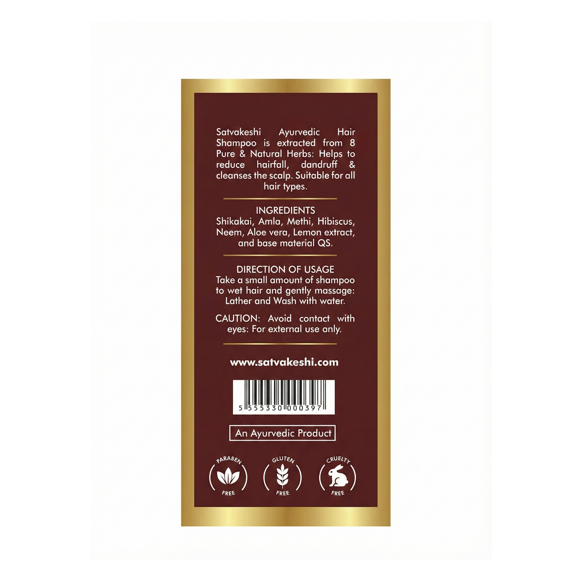 Satvakeshi Ayurvedic Shampoo