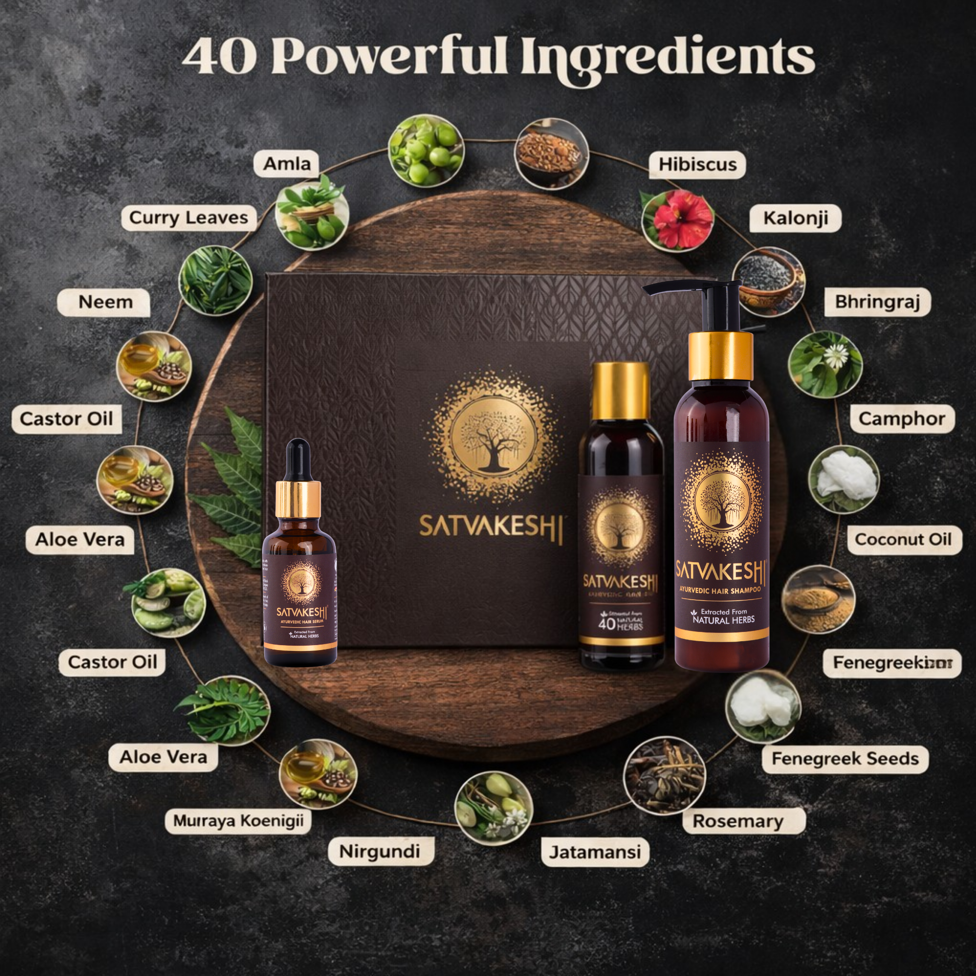 Satvakeshi Ayurveda Complete Kit