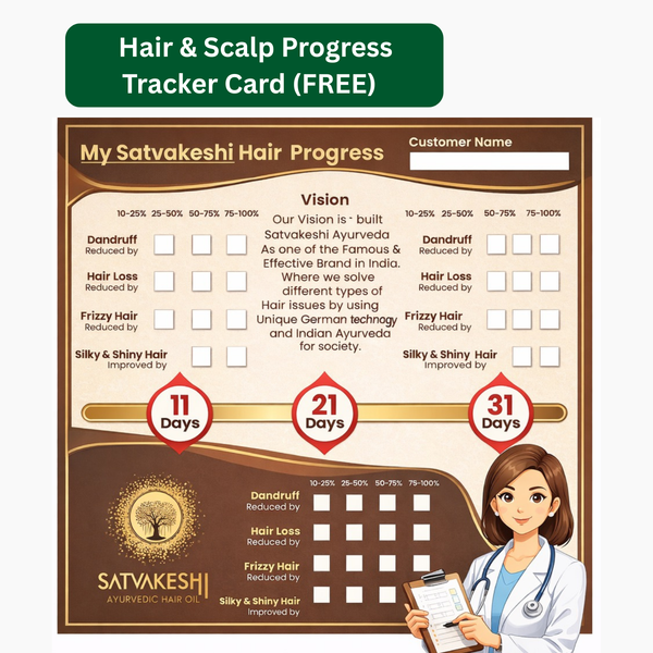 Satvakeshi Hair & Scalp Progress Tracker Card