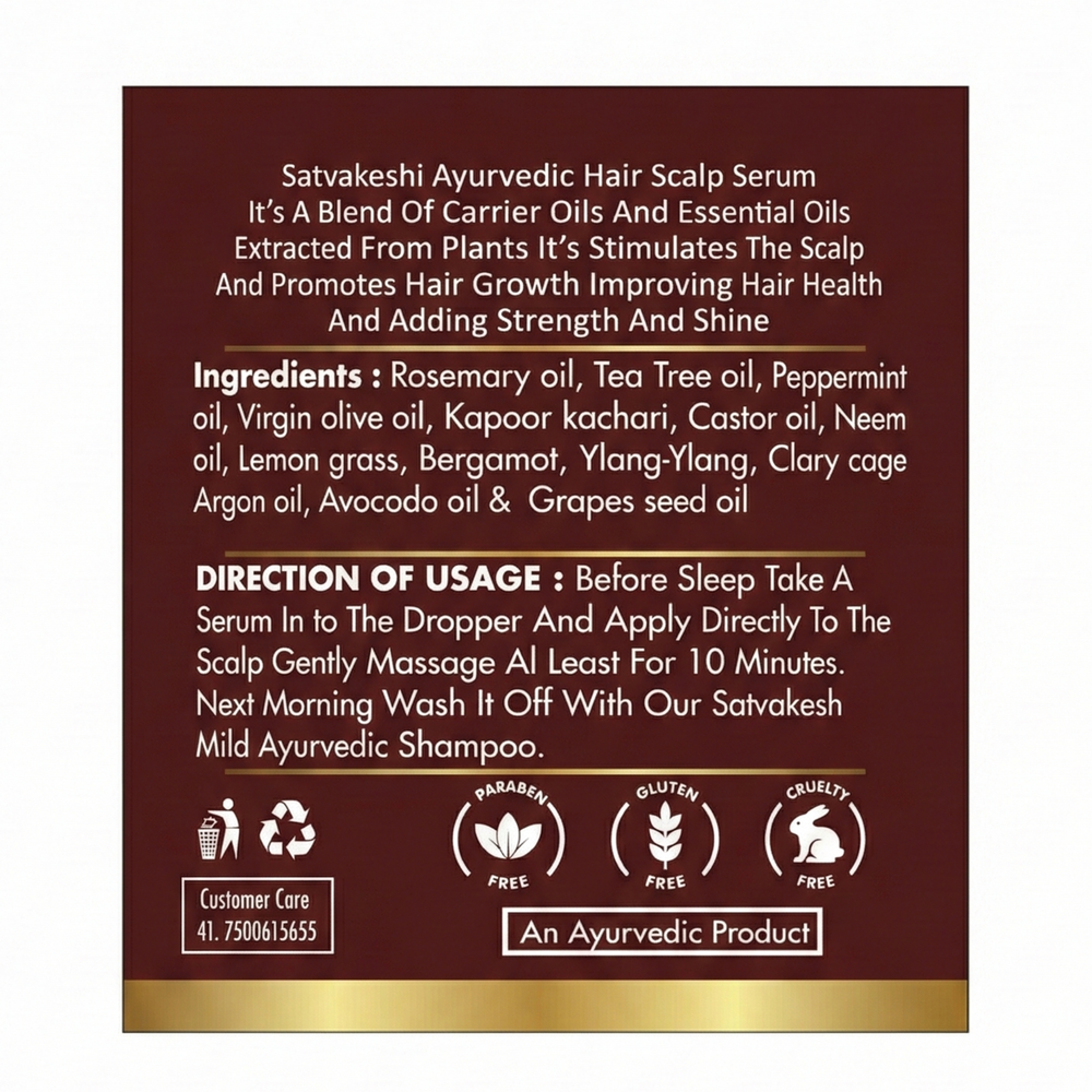 Satvakeshi Ayurvedic Hair  Serum