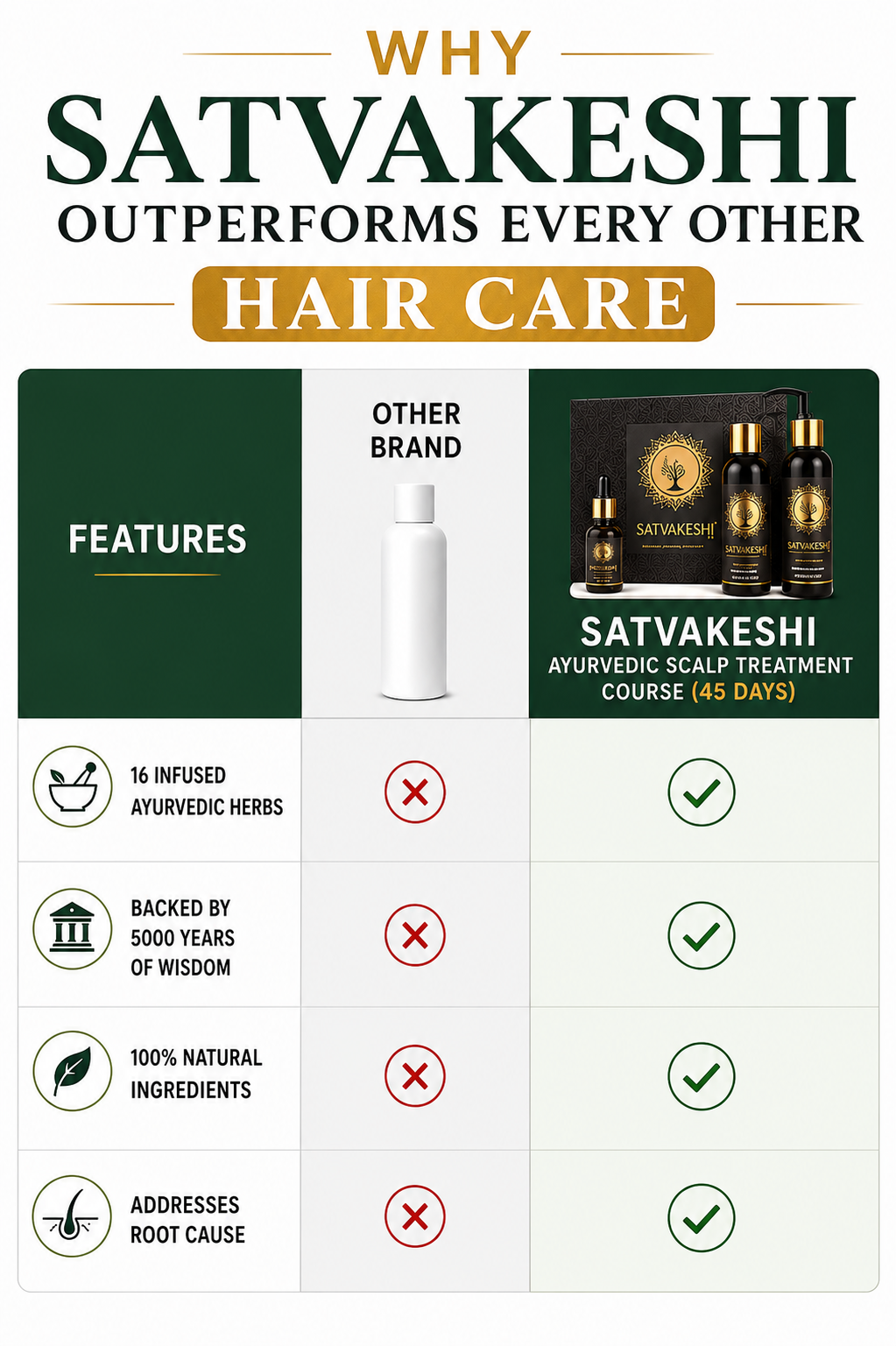 Why Satvakeshi Outperforms Every Other Hair Care
